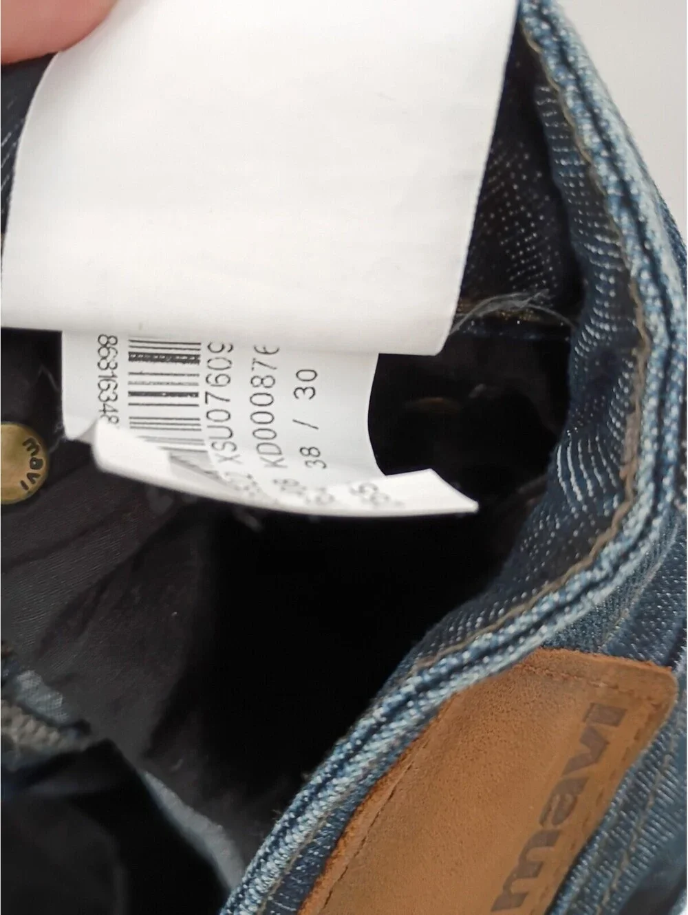 Mavi Jeans Mens 38x30 Blue Denim Gray Jake Slim Leg Casual Preppy City Pants
